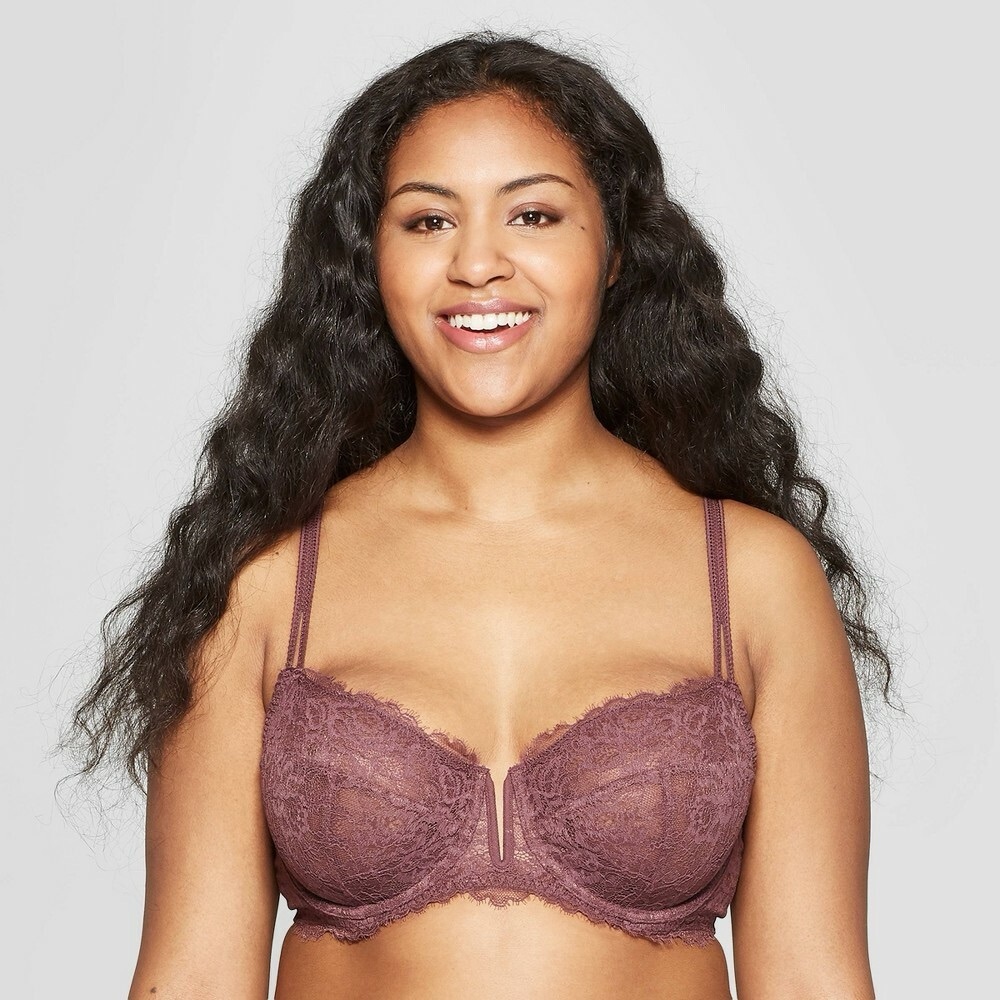 Auden Lace Unlined Balconette Bra